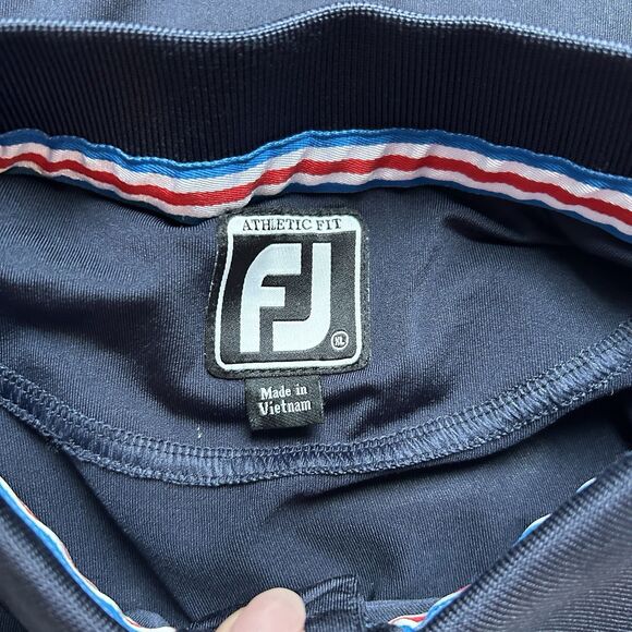 Footjoy Mens Polo XL Athletic Fit Embroidered Golf Outdoor - Picture 3 of 10